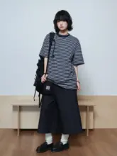 クロップドパンツ レディース 涼感 ハイウエスト ベルト付き ルーズ 着痩せ ヴィンテージ きれいめ