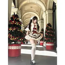 甘く可愛い！フリル付き二色パターンキャミソールチュニックワンピースケープコート【ロリータデザイン・三点コーデに最適】（セットアップ対応）