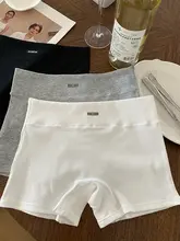 抗菌加工の安全な女性用ショートパンツ【コットン製・寝室やヨガに最適・平角デザイン】（セットアップ対応）