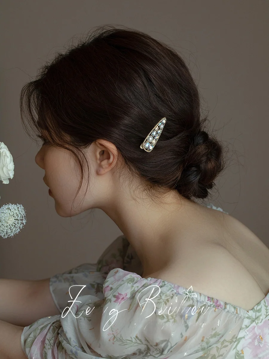 半截詩 高級レトロヘアクリップ：前髪用ダックビル型の固定力とキラキラデザインを徹底解説