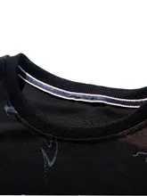 春秋用 メンズロングスリーブTシャツ【ゆったりしたデザイン・クルーネック・多彩なプリント】（セットアップ対応）