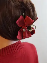 オリジナル手作りリボ  ンヘアピン