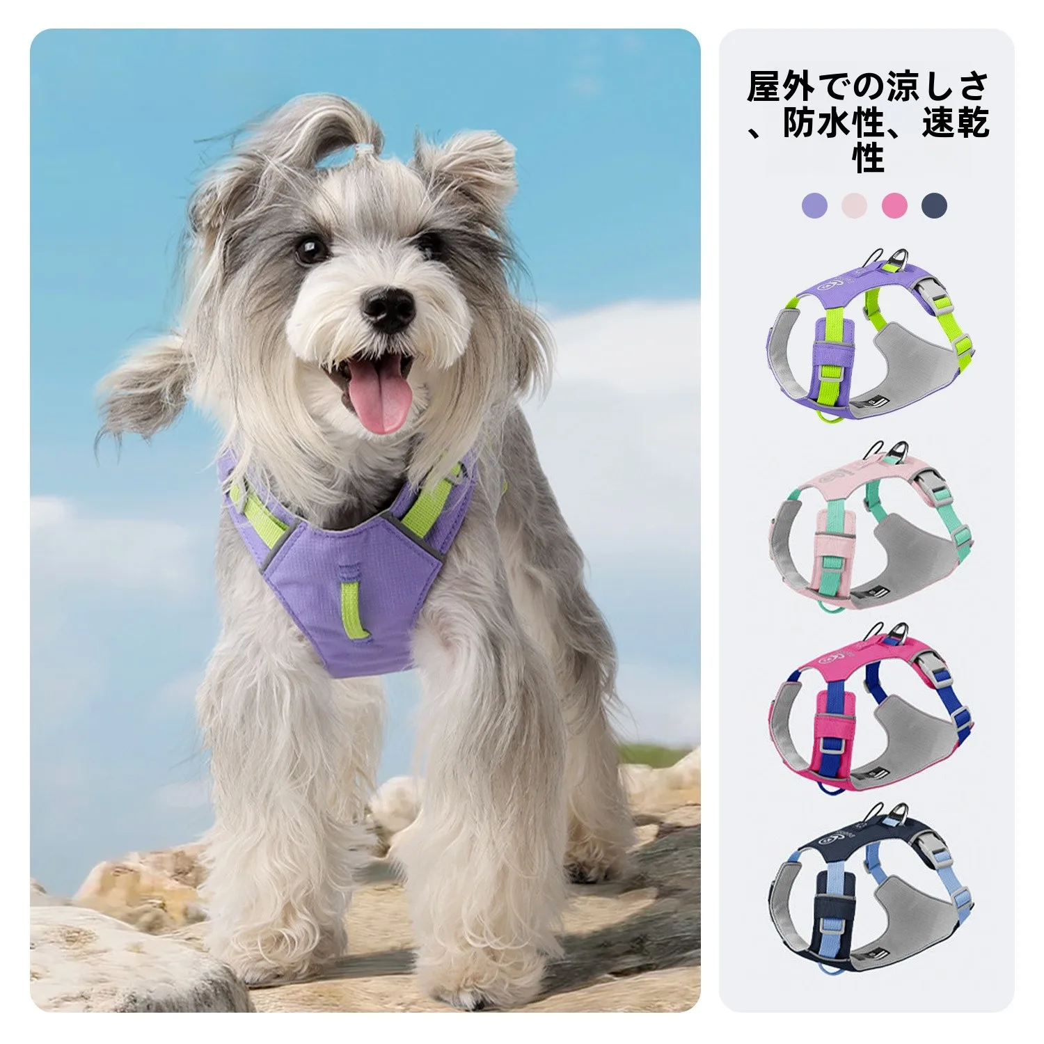 ハーネス犬の選び方：大型犬向け防水タイプの散歩用ハーネスの実用性とサイズ選定ガイド