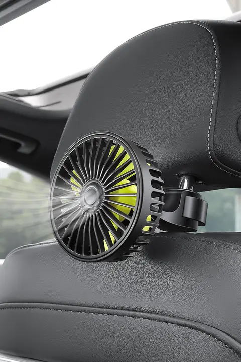車載用 USB小型ファン【12V・24V対応・後部座席用・冷却・換気】