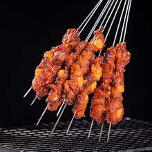 ステンレス製 丸串焼き用串【業務用・羊肉串専用・頑丈設計】