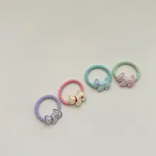 かわいい犬デザインの女の子用子供ヘアゴム【カートゥーン・髪飾り】