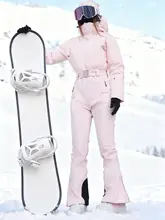 ダウンオールインワンスキーウェア【女性用・スリムフィット・保温性・プロフェッショナル】（セットアップ対応）
