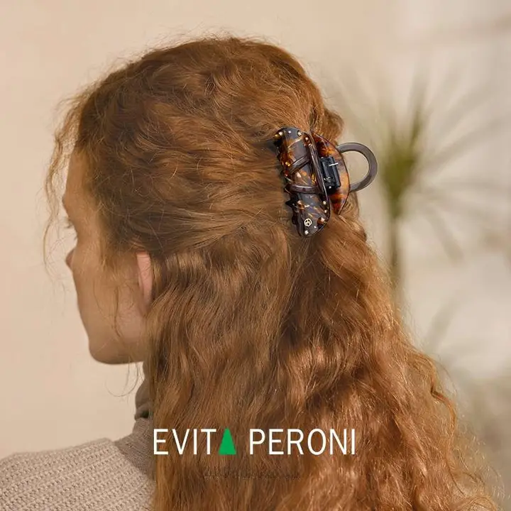 パール付きヘアクリップ【女性用・髪型アップ用】