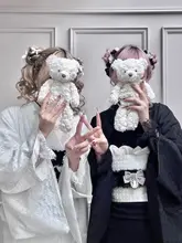 レース和服【伝統的な改良浴衣・大正ロマン・刺繍入り・写真撮影用】