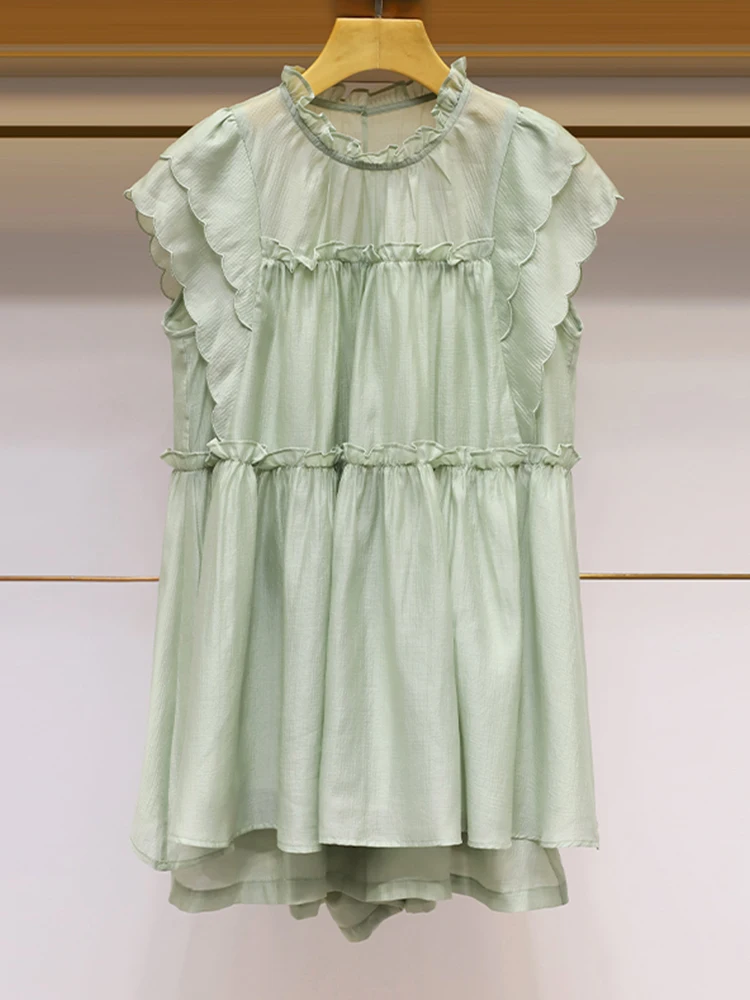 夏服おしゃれに迷ったとき、どうやって「小飛袖チュニック」と「ショートパンツ」のセットを選ぶ？