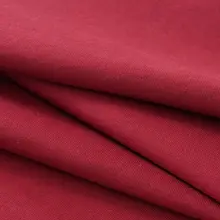 酒紅色のカラーブロック コットン半袖Tシャツ【アメリカンスタイル・ルーズフィット・ラグランスリーブ】