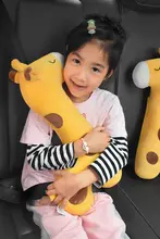 可愛い子供用車内枕【抱き枕・安全帯肩パッド付き・首の圧迫防止】（セットアップ対応）