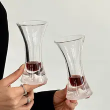 新中式デザインのウエストシェイプグラス【焼酎・カクテル・ジュース用】