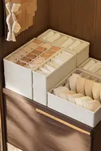 折りたたみ式 収納ボックス【下着・靴下・小物用・3-in-1デザイン】