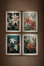 銅彫刻画 蝶恋花 リビング 書斎 玄関 装飾画 手作り