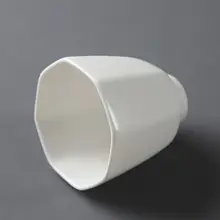 白磁製八瓣梅花茶杯【個人用・定窯陶器・お茶の時間に最適】