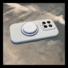 スマホケース Realme用 シリコン 耐衝撃 エアクッション フルカバー マグネットスタンド 無地 シンプル 「Realme」