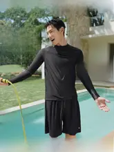 男性用水着【アウトドア・長袖・ショートパンツ・速乾・サーフィン・潜水用・防晒機能】（セットアップ対応）