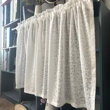 欧風美しいカーテン【透光タイプ・穴あけ不要・台所や居間用】（セットアップ対応）