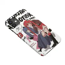 オールドスクール風のシンプルな二次元美少女デザインスマートフォンケース【iPhone用・フィルム素材・ソフトシリコン・Xiaomi・Huawei対応】