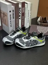 メッシュ素材のレディース厚底スニーカー【ラウンドトゥ・カラーブロック・通気性・クッション性】