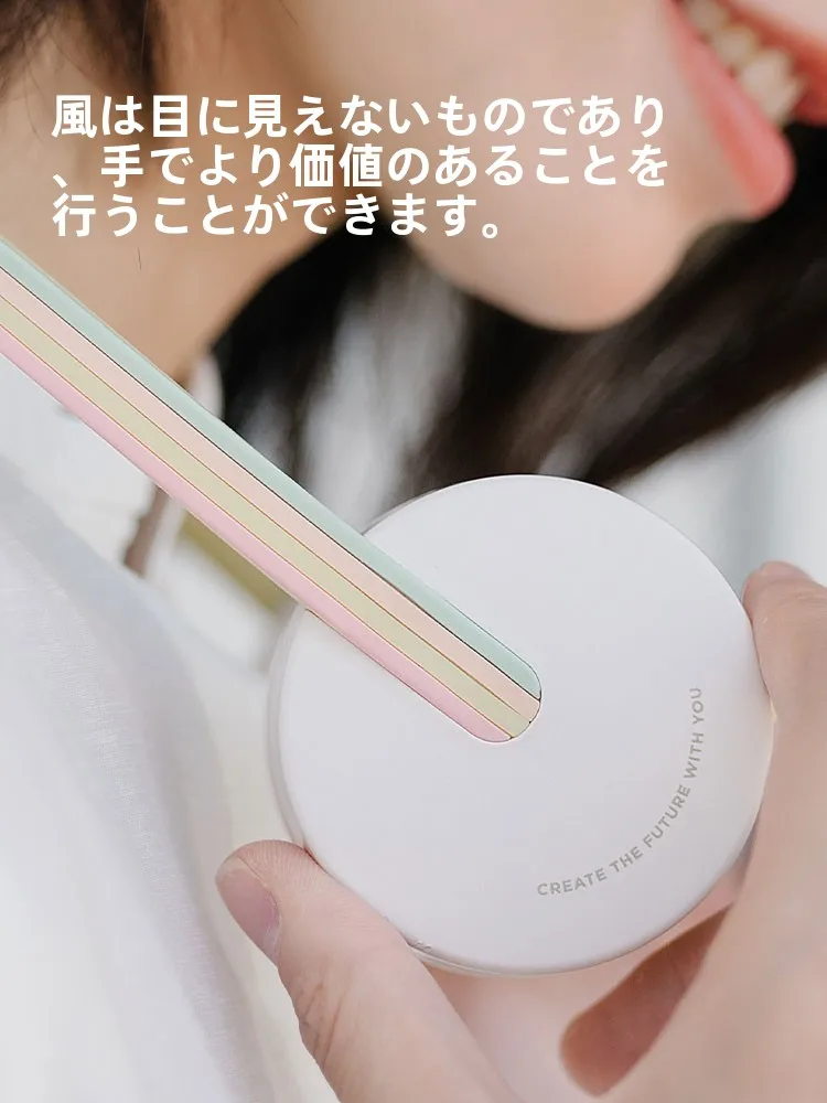 夏用ポータブルUSB充電式ネックファン：静音・コンパクトデザインで通勤や外出に最適