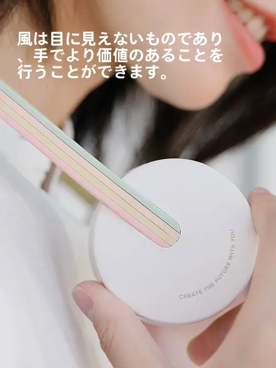 夏用ポータブルUSB充電式ネックファン【静音・コンパクトデザイン】