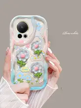 Huawei Nova13用スマホケース【フルカバー・衝撃吸収・滑り止め・水滴デザイン・立体フラワー】