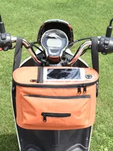 防水機能付き電動バイク用収納バッグ【タッチスクリーン対応・リア用・大容量】