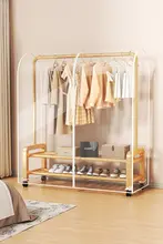 衣服カバー 防塵カバー 家庭用 スタンド衣架 透明