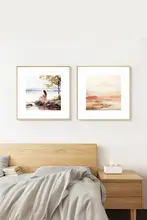 美しいアートウォールデコレーション【クリーム風・風景画・寝室・リビング・ダイニング用】