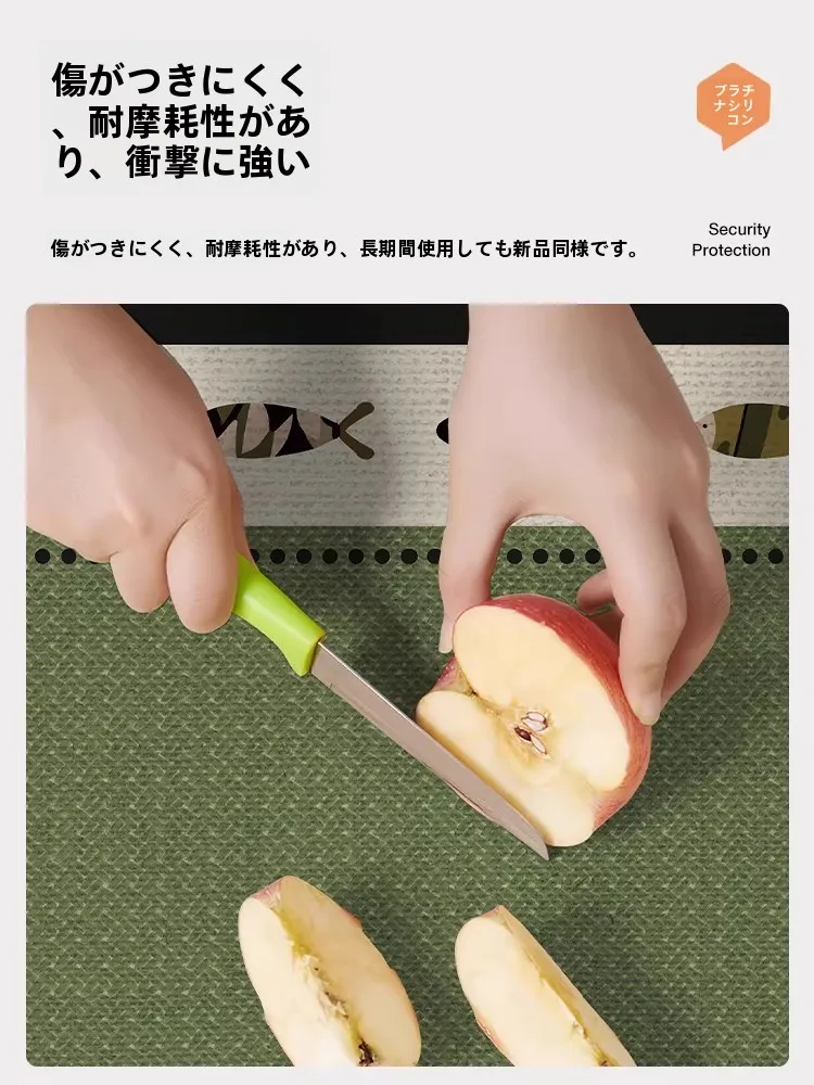 おしゃれなシリコン製ダイニングラグ：防水・防油・熱に強いフランス風デザイン