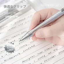 Planwith 持ち運びに便利な速乾性ボールペン【金属製・低重心・滑らかな書き心地・学生用・黒】