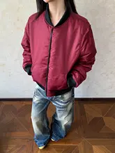 リバーシブルデザインのショートコットンジャケット【ユニセックス・シンプル・通勤用】