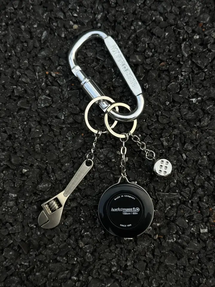 キーホルダー Dカン 巻き尺 レンチ サイコロ マルチツール ウエストアクセサリー アイデアギフト スタイリッシュ