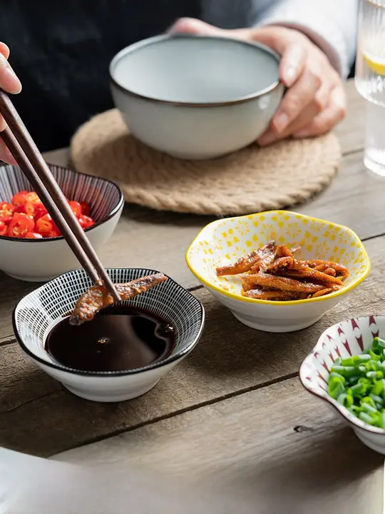 onlycook 和風 陶器 調味料皿【家庭用・鍋料理対応】