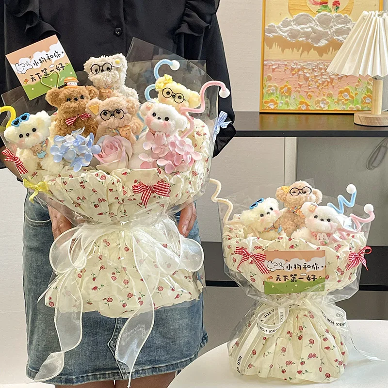 可愛い手作り犬型クッションブーケ：誕生日プレゼントとしての実用性とシーン別適用