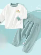 赤ちゃん用 コットン秋衣【春秋用・高腰PPパンツ・男女兼用】（セットアップ対応）
