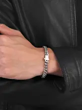 公式正規品 メンズ 鋼製カフブレスレット【シンプル・カジュアル・ヒップホップスタイル】