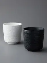 茶碗 一杯 お茶を楽しむ 陶器 白黒岩模様 功夫茶に最適