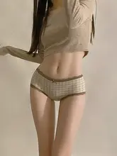 抗菌コットン製 女性用中腰トリガーショーツ【秋冬用・快適・柔らかい】