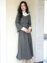 高級感あるフレンチスタイルのドレス【二部構成・秋用】（セットアップ対応）