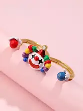 手作りのエナメル カラフルなクラウン双環リング【調整可能・個性的なデザイン】