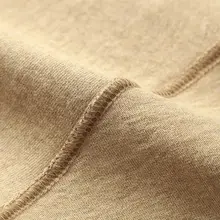 アメリカンコットン使用のカーキ色ショートスリーブTシャツ【極上の柔らかさ・シンプルデザイン】