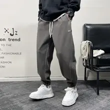 春と秋のスウェットパンツメンズハンサムハイストリートハーレムレギンス