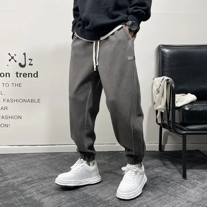 春と秋のスウェットパンツメンズハンサムハイストリートハーレムレギンス
