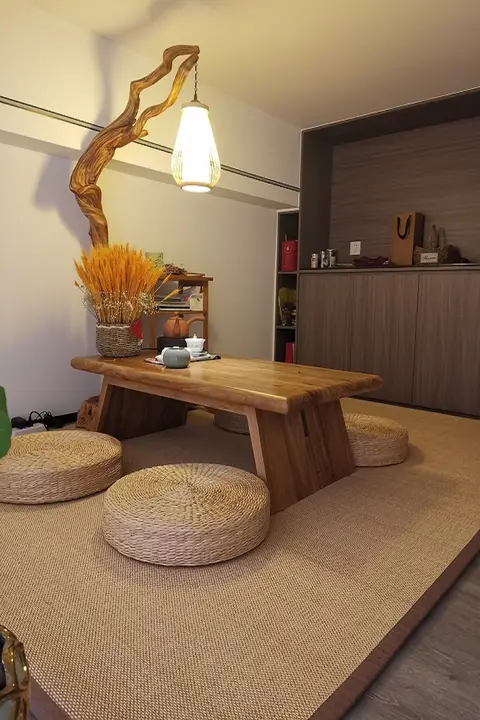 和風デザイン竹編み畳マット【厚手・用・茶室や窓辺に最適】