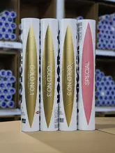 高耐久性のバドミントン用ダック羽毛シャトルコック【トレーニング・競技用・金色】