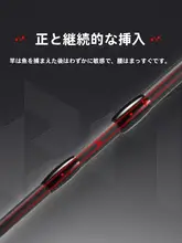 JIADIAONI 大導環付きプロフェッショナルスピニングロッド【スライド用・ルアーフィッシング・紡車輪対応】（セットアップ対応）