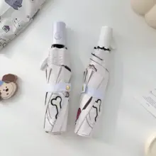 全自動小犬折りたたみ傘【UVカット・かわいいデザイン・晴雨兼用】
